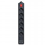 Сетевой фильтр REAL-EL RS-6 PROTECT 6 розеток 2USB 5m 16A Black