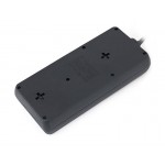Сетевой фильтр REAL-EL RS-8 PROTECT 8 розеток 1.8m 16A Black
