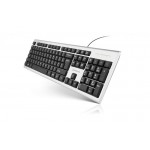 Клавиатура REAL-EL 507 Standard Silver USB