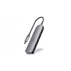 USB HUB REAL-EL 4 в 1 Type-C-USB 4USB 3.0 CQ-415 Grey