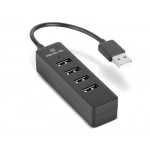 USB HUB REAL-EL HQ-154 4USB 2.0 USB-USB Black
