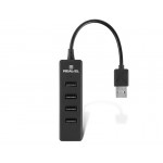 USB HUB REAL-EL HQ-154 4USB 2.0 USB-USB Black