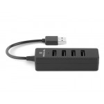USB HUB REAL-EL HQ-154 4USB 2.0 USB-USB Black