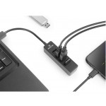 USB HUB REAL-EL HQ-154 4USB 2.0 USB-USB Black
