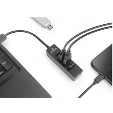 USB HUB REAL-EL HQ-154 4USB 2.0 USB-USB Black