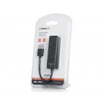 USB HUB REAL-EL HQ-154 4USB 2.0 USB-USB Black