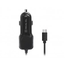АЗУ REAL-EL CA-15 2USB 2.1A Black + cable USB-MicroUSB