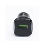 Автомобильное зарядное устройство REAL-EL CA-30 QC3.0 1USB 3A Black/Grey