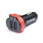 Автомобильное зарядное устройство REAL-EL CA-35 3USB 3.4A Black/Orange + cable USB-MicroUSB