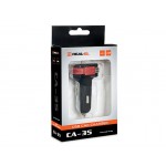 Автомобильное зарядное устройство REAL-EL CA-35 3USB 3.4A Black/Orange + cable USB-MicroUSB
