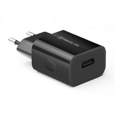 Адаптер сетевой REAL-EL CH-110 1USB 1A Black