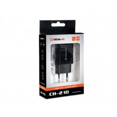 Адаптер сетевой REAL-EL CH-110 1USB 1A Black