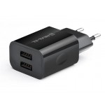 Сетевое зарядное устройство REAL-EL CH-210 2USB 2.1A Black