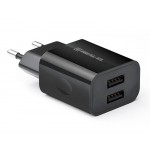 Сетевое зарядное устройство REAL-EL CH-210 2USB 2.1A Black