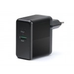 Сетевое зарядное устройство REAL-EL CH-350 QC3.0 2USB 3A Black