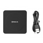 Безпроводное зарядное устройство REAL-EL WL-710 Wireless 1.5A 5W Black