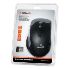 Мышь Wireless REAL-EL RM-300 Black/Grey
