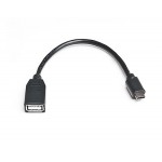 Кабель Type-C-OTG 2.0 AF REAL-EL 0.1m Black