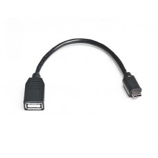 Кабель Type-C-OTG 2.0 AF REAL-EL 0.1m Black