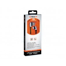 Кабель USB-Lightning REAL-EL Premium 1m Black (EL123500034)