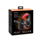 Наушники гарнитура накладные REAL-EL GDX-7650 Black/Red