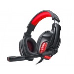 Наушники гарнитура накладные REAL-EL GDX-7650 Black/Red