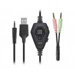 Наушники гарнитура накладные REAL-EL GDX-7680 Black