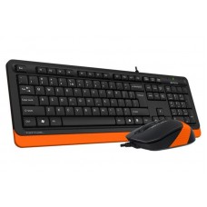 Комплект клавиатура + мышь A4Tech F1010 Black/Orange USB