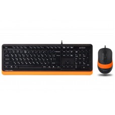 Комплект клавиатура + мышь A4Tech F1010 Black/Orange USB