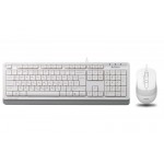 Комплект клавиатура + мышь A4Tech F1010 White USB