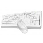 Комплект клавиатура + мышь A4Tech F1010 White USB