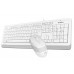 Комплект клавиатура + мышь A4Tech F1010 White USB