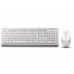 Комплект клавиатура + мышь A4Tech F1010 White USB