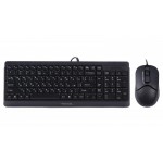 Комплект клавиатура + мышь A4Tech F1512 Black USB