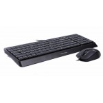 Комплект клавиатура + мышь A4Tech F1512 Black USB