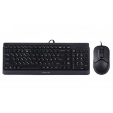 Комплект клавиатура + мышь A4Tech F1512 Black USB