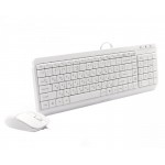 Комплект клавиатура + мышь A4Tech F1512 White USB