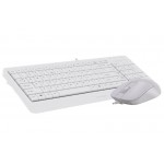 Комплект клавиатура + мышь A4Tech F1512 White USB