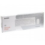 Комплект клавиатура + мышь A4Tech F1512 White USB
