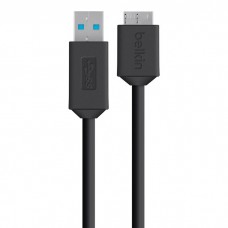 Кабель USB-microUSB-B (5Gbps) Belkin 0.9m Black (F3U166bt03-BLK)