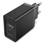 Сетевое зарядное устройство Vention 1Type-C 1USB QC4.0 20W Black (FADB0-EU)