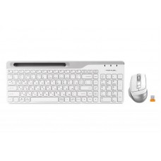 Комплект клавиатура + мышь Wireless A4Tech FB2535C Icy White USB