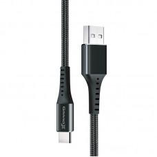 Кабель USB-Type-C Grand-X 3A 1.2m Fast Сharge Black (FC-12B)