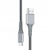 Кабель USB-Type-C Grand-X 3A 1.2m Fast Сharge Grey (FC-12G)