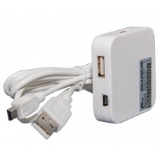 USB HUB Frime USB-USB 4USB 2.0 White (FH-20021)