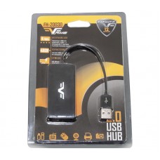 USB HUB Frime 4USB 2.0 USB-USB Black (FH-20030)