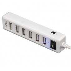 USB HUB Frime 7USB 2.0 USB-USB White (FH-20041)