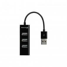 USB HUB Grand-X Travel USB-USB 4USB 2.0 Black (GH-403)