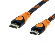 Кабель HDMI-HDMI Grand-X 4K 10m Cu нейлон оплетка (HDN10-4K) Black/Orange