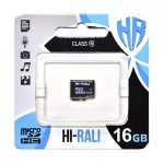 Карта памяти MicroSDHC  16GB UHS-I Class 10 Hi-Rali (HI-16GBSD10U1-00)